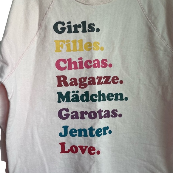 J. CREW GIRLS INC. PINK PULLOVER SWEATER SIZE MEDIUM LONG SLEEVE CREW NECK NWT - Picture 4 of 13